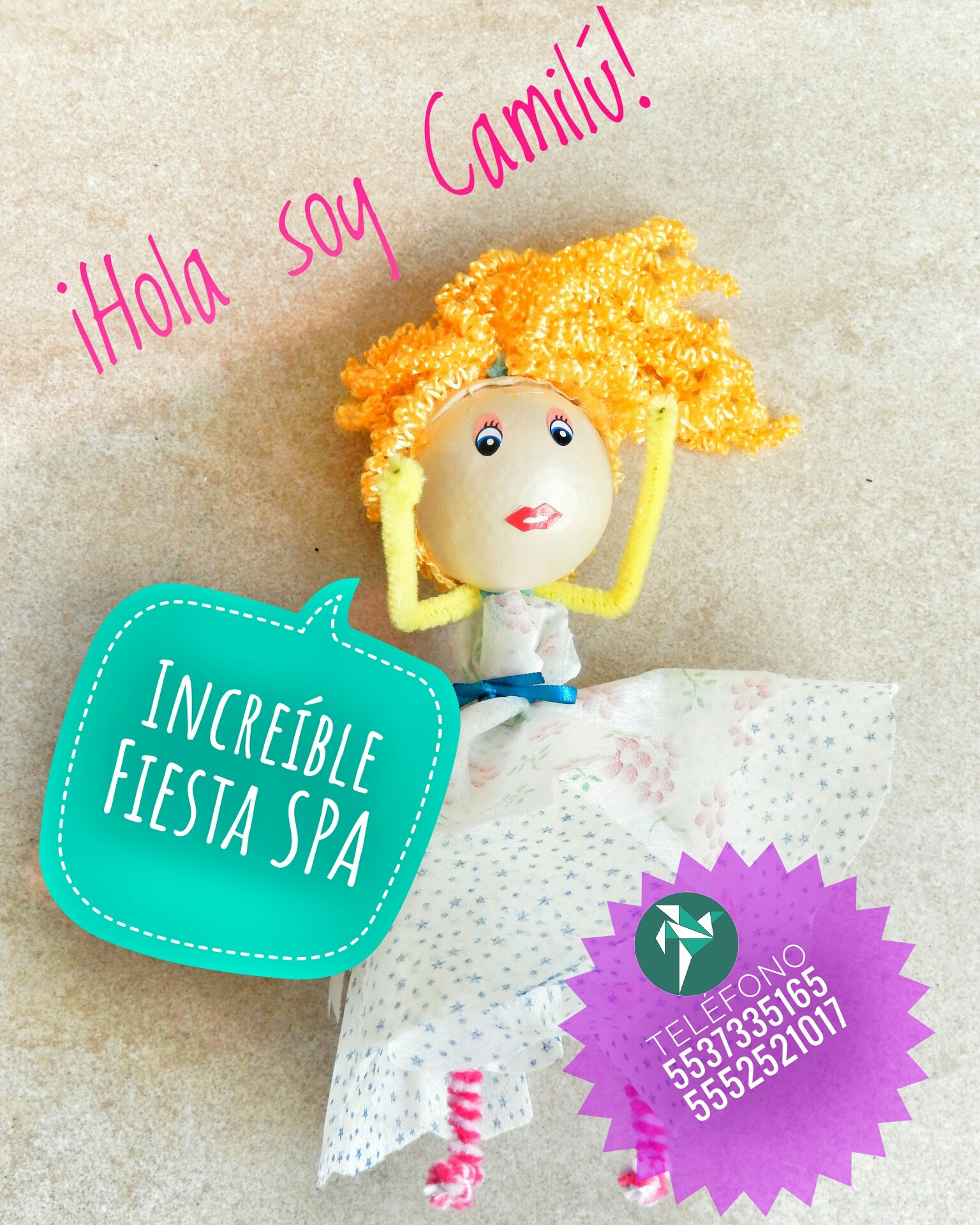 Fiesta SPA para niñas Pedregal en casa
